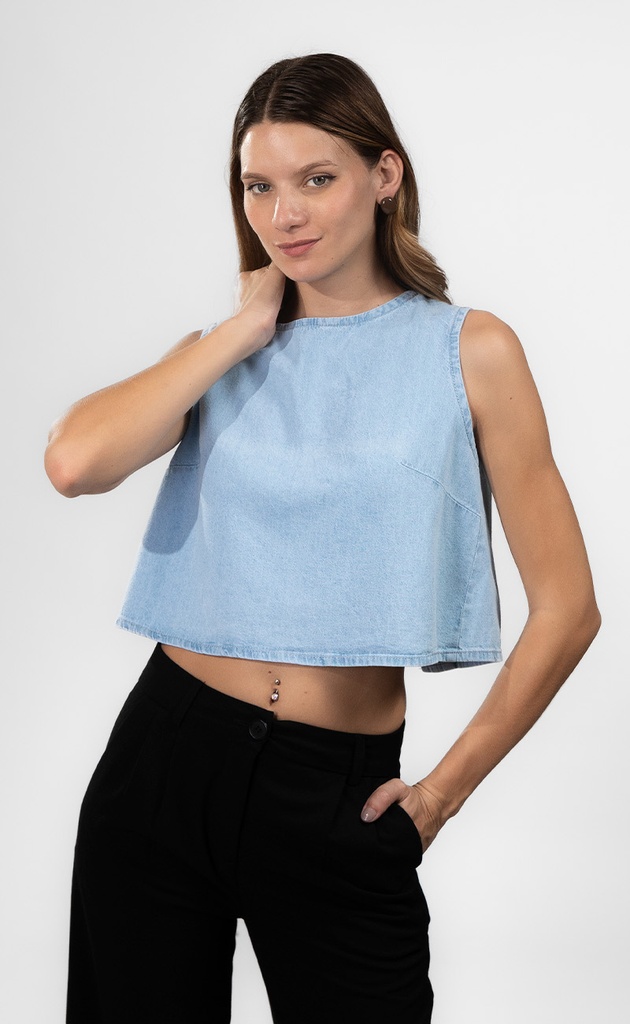 BLUSA DENIM MC