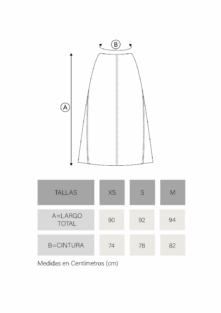 FALDA SATIN WO